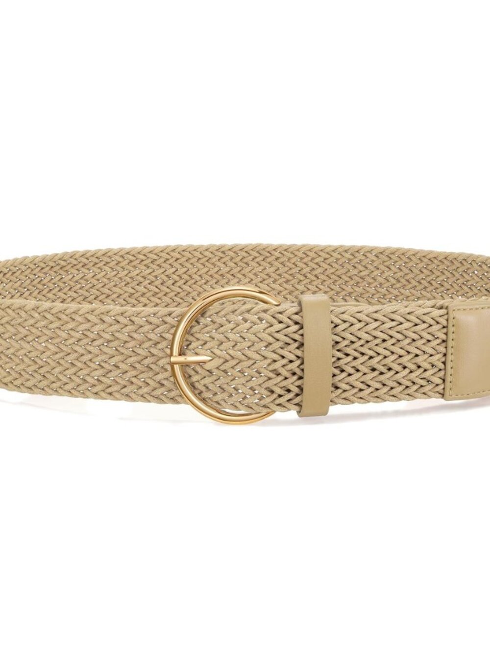 Women Boho Woven Waist Belt Wide Braided Rattan Belt for Dress Jeans Fashion
